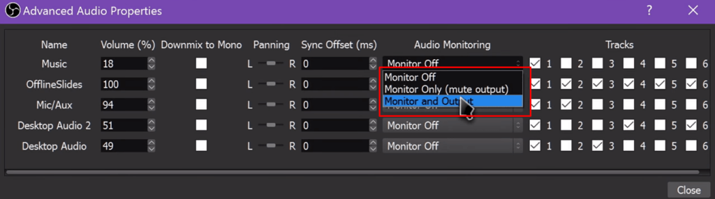 adjust monitoringÂ 