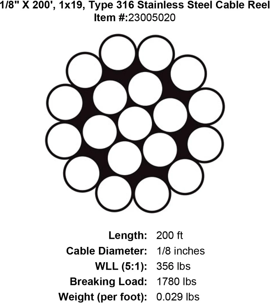 one-eighth-x-200-foot-1-x-19-grade-316-stainless-cable-specification-diagram one-eighth-x-200-foot-1-x-19-grade-316-stainless-cable-specification-diagram