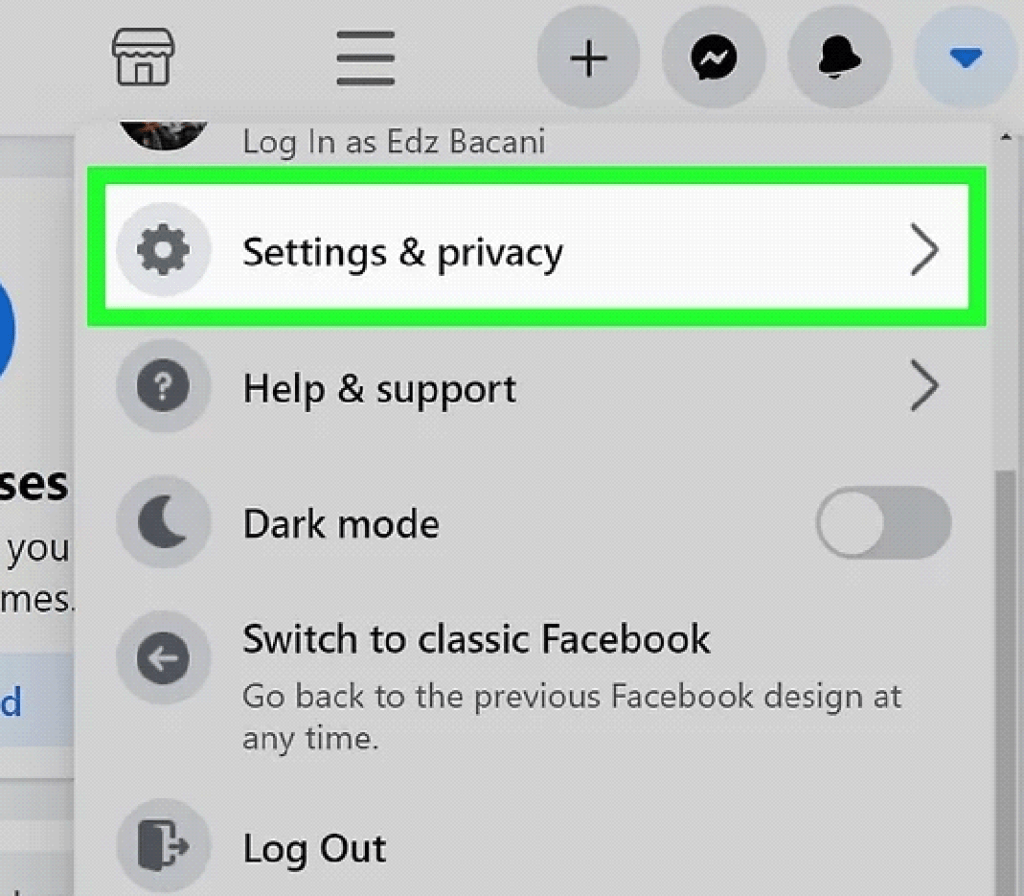 settings and privacy
