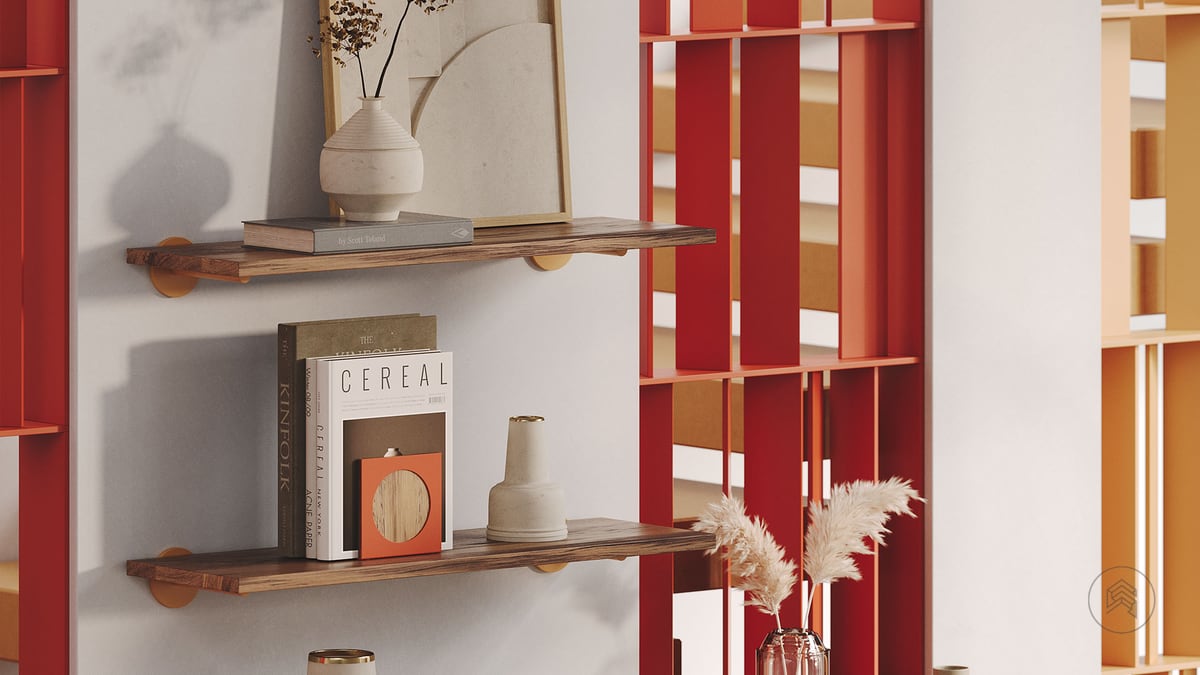 How To Create a Cohesive Design With Floating Shelves: Balance