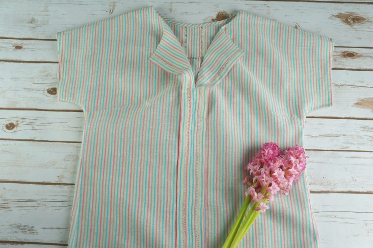 Hemstitching on the Weekend Getaway Blouse