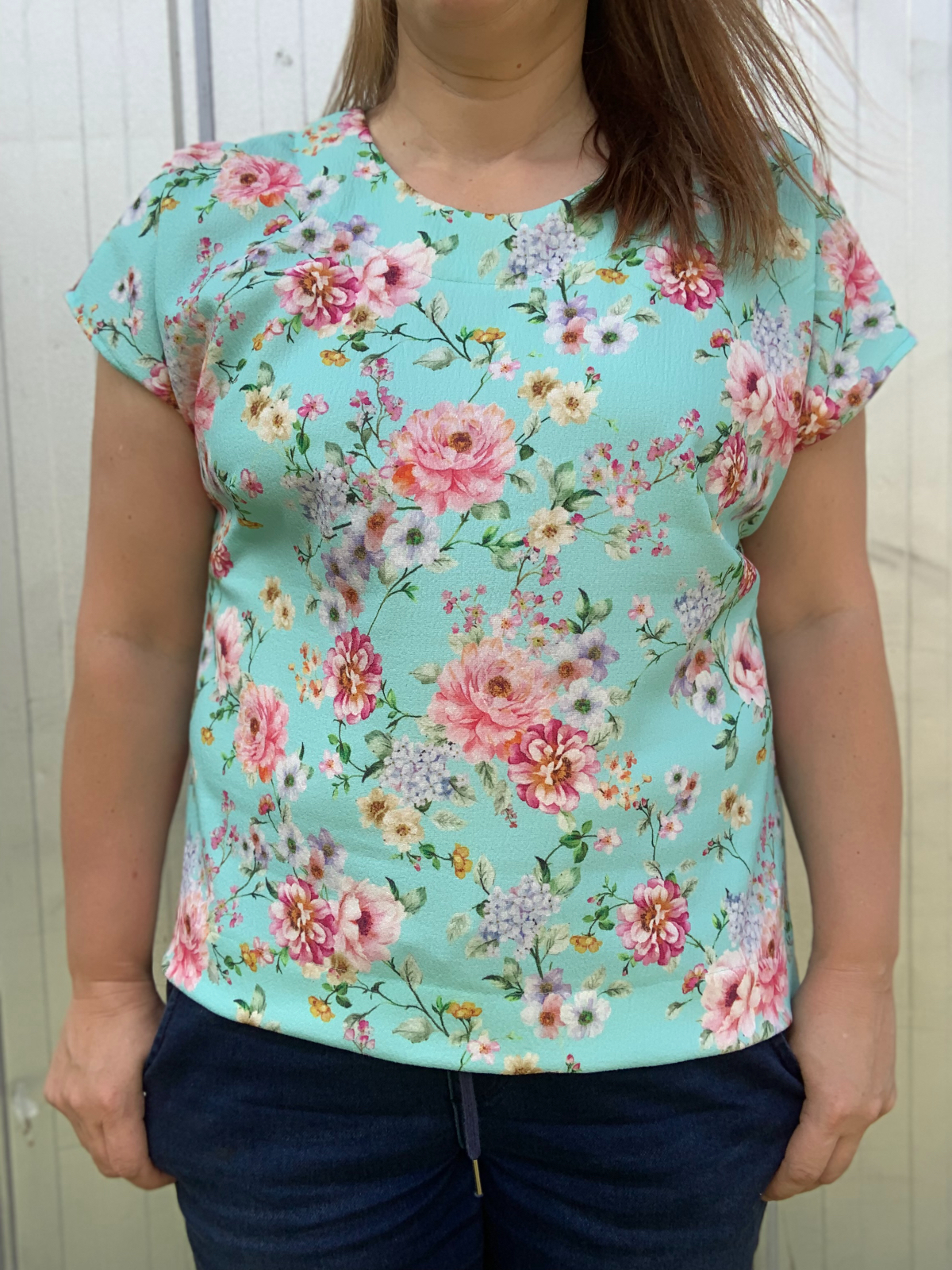 Virginia made up the Verdun Woven T-Shirt in three fabrics.