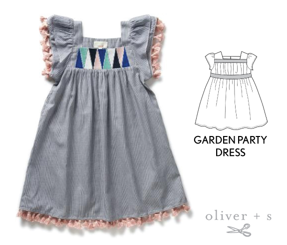 Add tassel trim to the Oliver + S Garden Party Dress