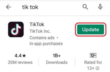 update the app