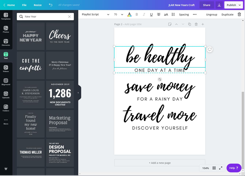 I edited my text on canva.com to get this nice layout.