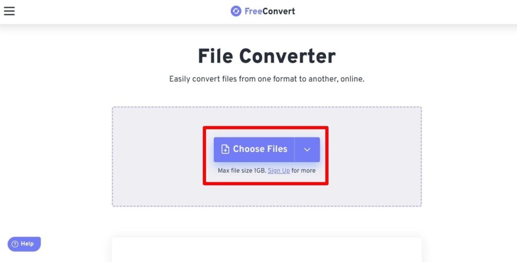 click on the choose files buttonÂ