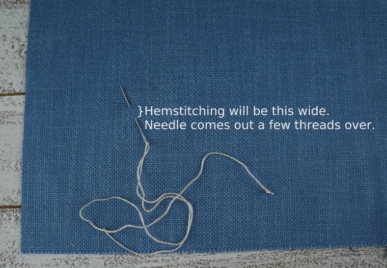 Hemstitching tutorial