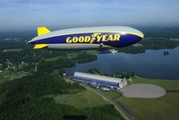 The Wingfoot One, Goodyear's newest non-blimp "blimp".  Photo Credit: Goodyear
