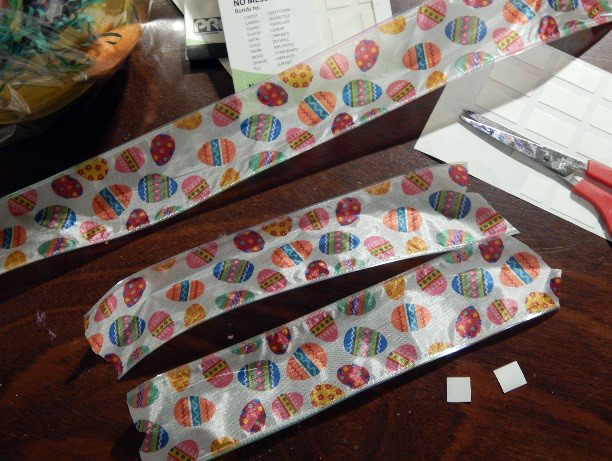 Try this HACK for BOWS MADE EASY! I cut my left over ribbon into 3 pieces. 2 smaller ones of equal length (the loop part) and one about double the length (the tail).