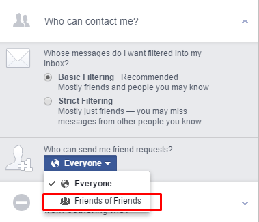 choose who can contactÂ Â 