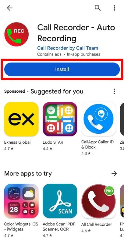 install call recording application
