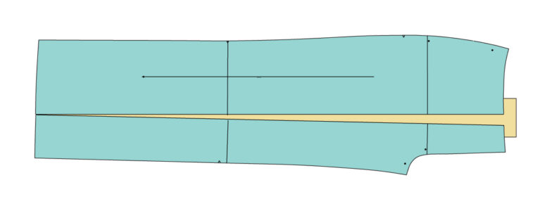 Pleating the pattern