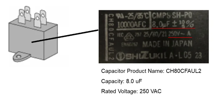 Capacitance on capacitor label