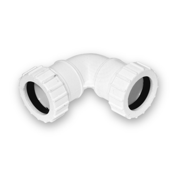 product image of compression-waste-90-degree-bend-white