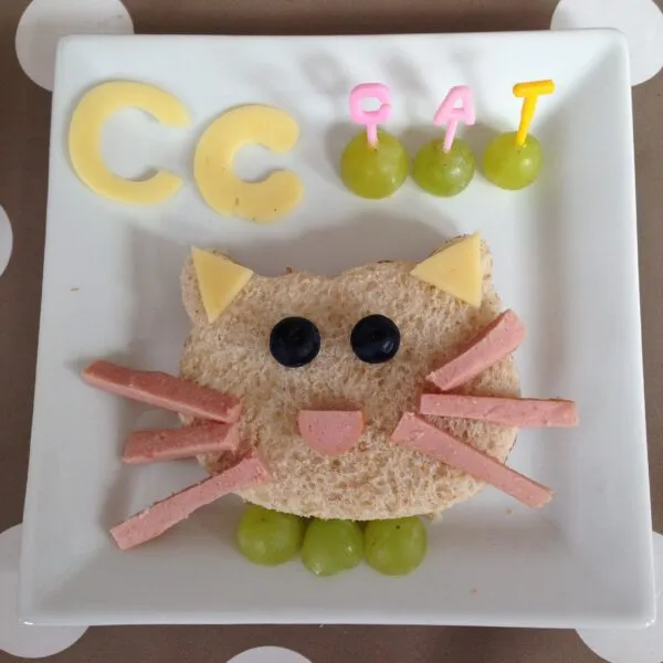Alphabet themed lunch letter C for Cat