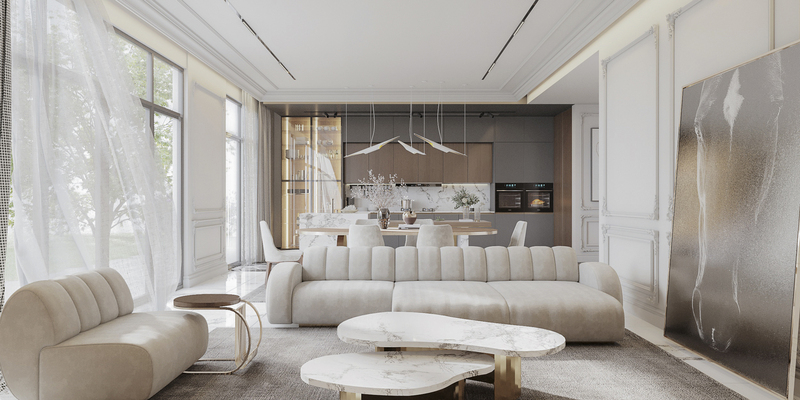 Neo Classic Living Space In Partnership With Hamada Abdou