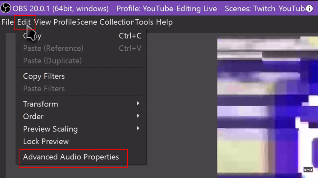 click advanced audio properties