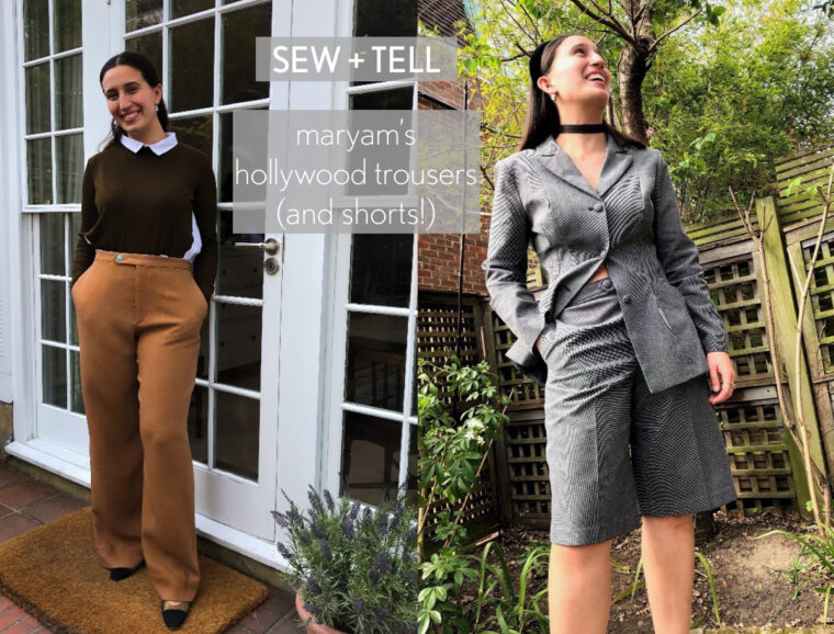 Maryam sewed herself a DIY shorts suit and a pair of classic trousers.