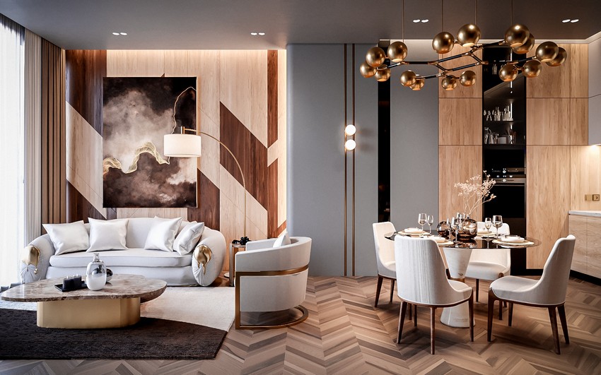 Modern Flat With Striking Texture And Neutral Styling