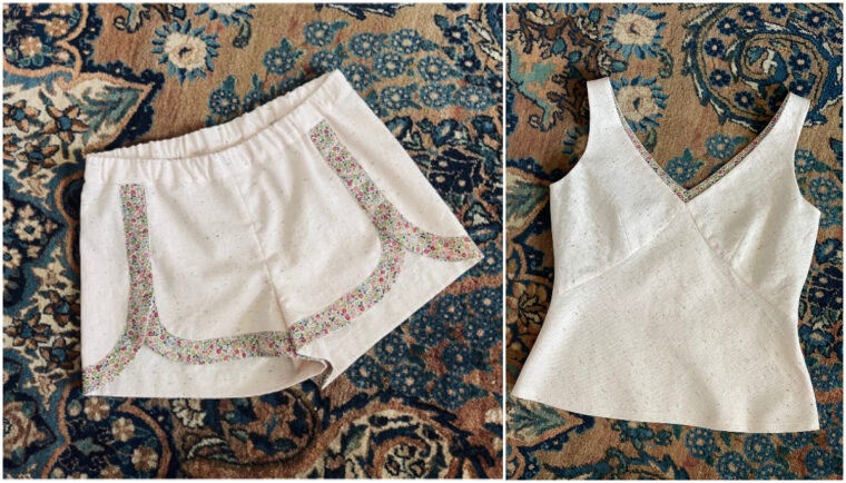 A luxurious pajama set