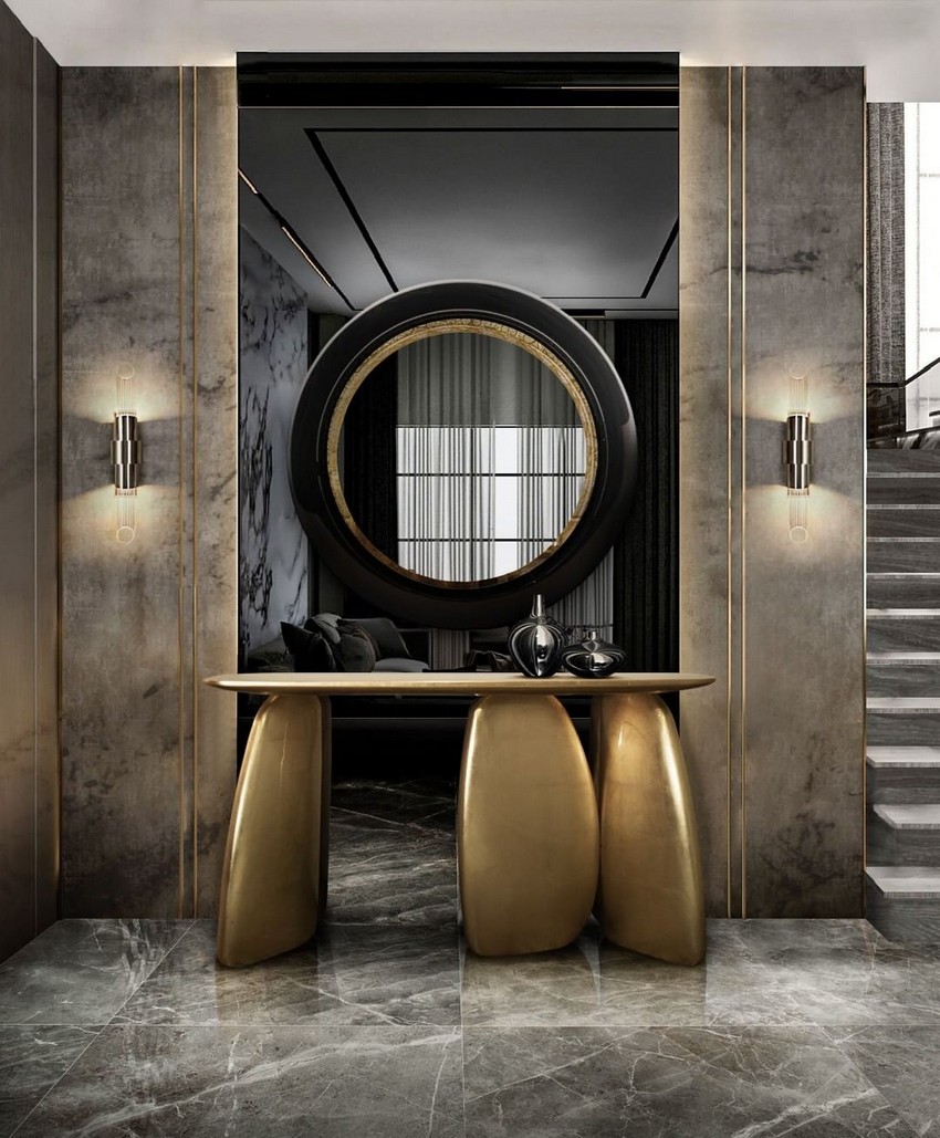 contemporary console table