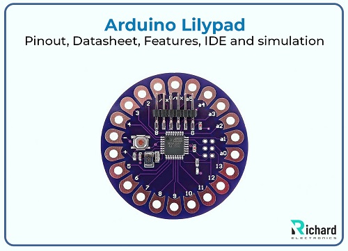 Arduino Lilypad Pinout, Datasheet, Features, IDE and simulation 