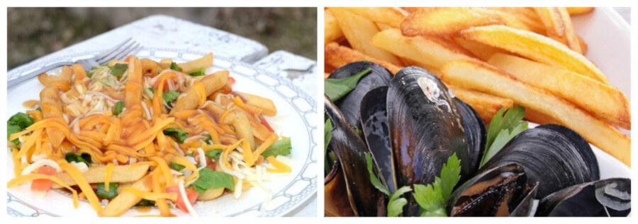 messy fires & moules frites