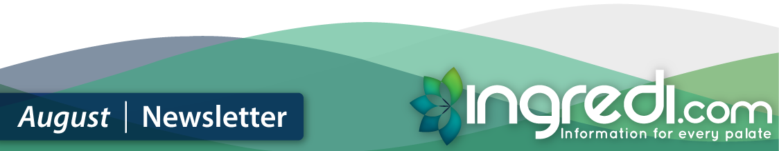 Ingredi Newsletter Banner Ingredi logo on a white background with colored waves