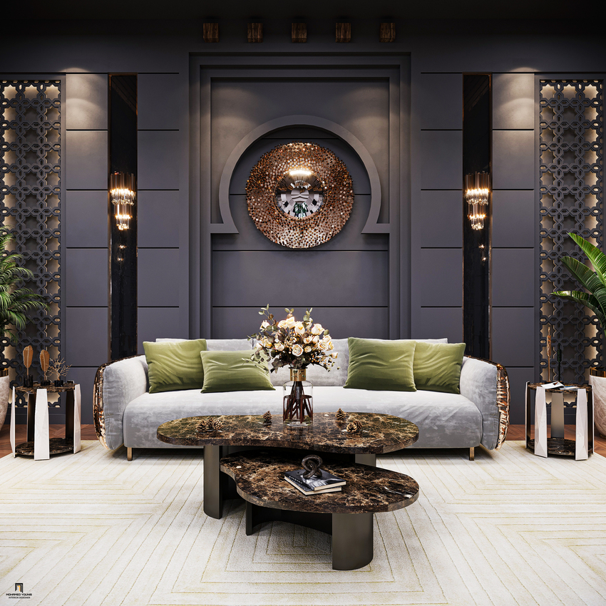 Luxury Modern Living Room In Partnership With Mohamed Younis
