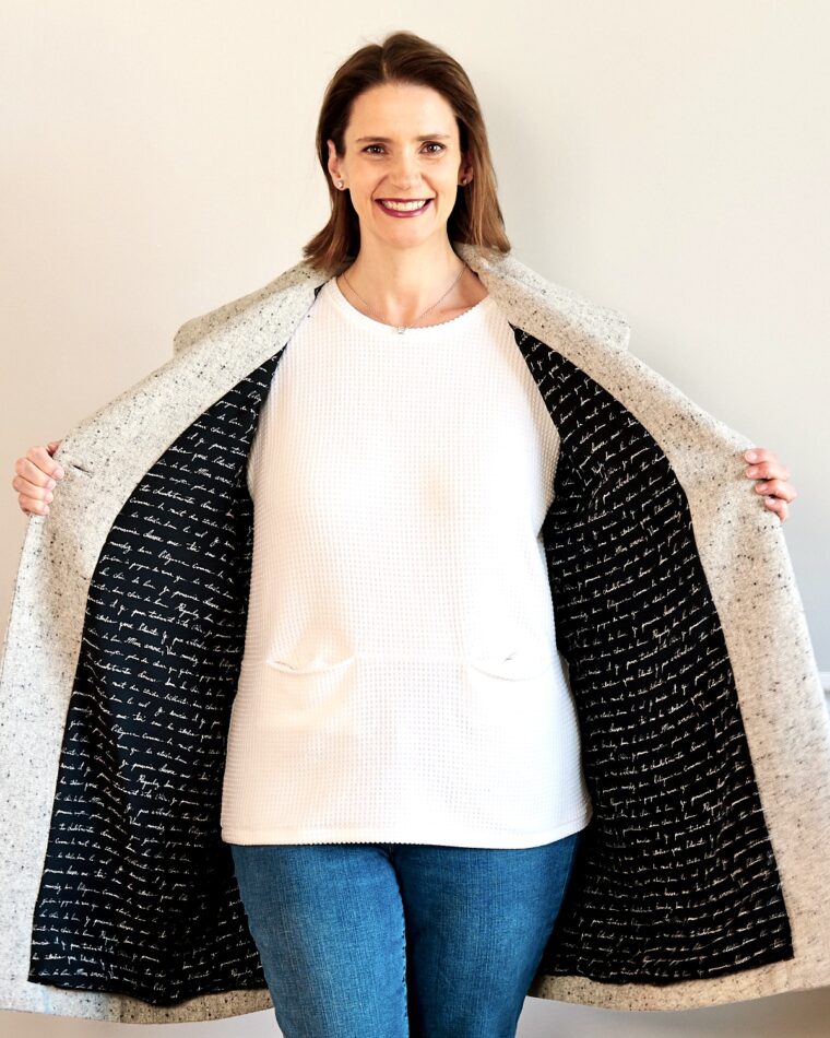 Make your own DIY handmade coat with Lisette B6423.