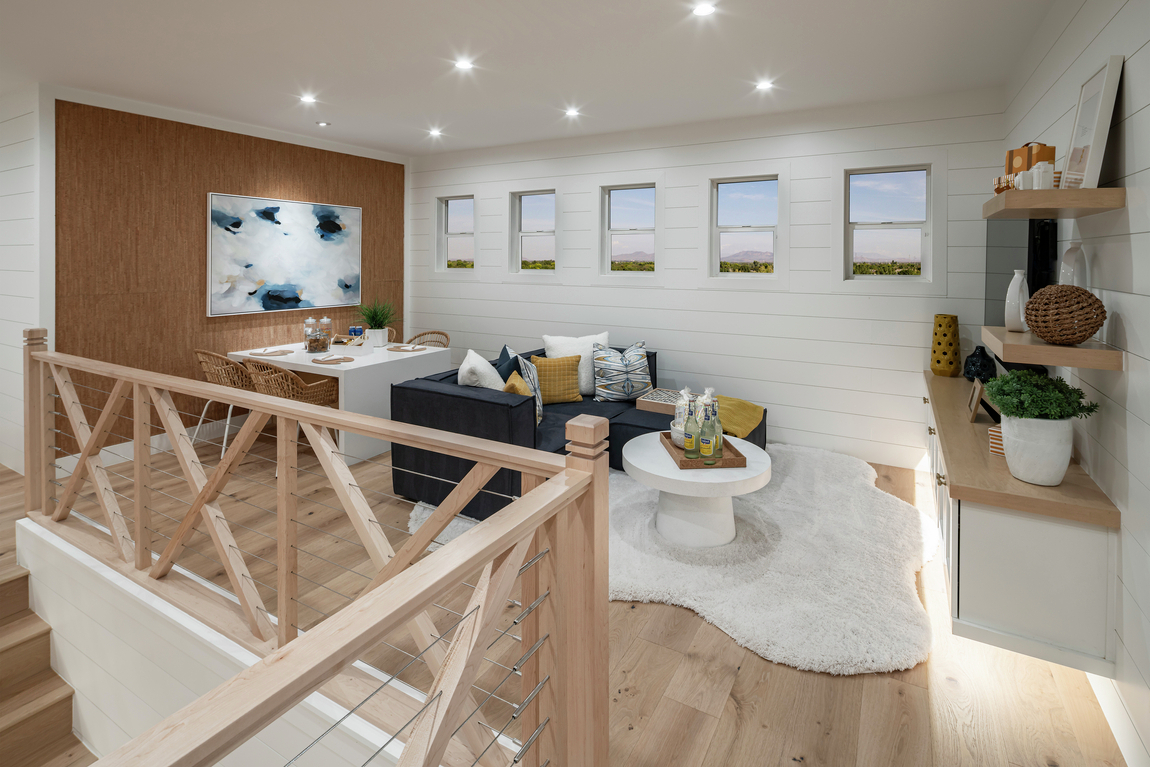 Loft Space with Nature-Inspired Furniture