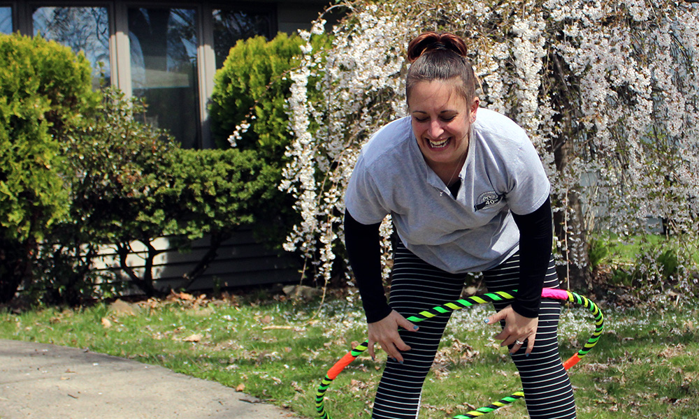 get out there and hula hoop and remember to have fun with it