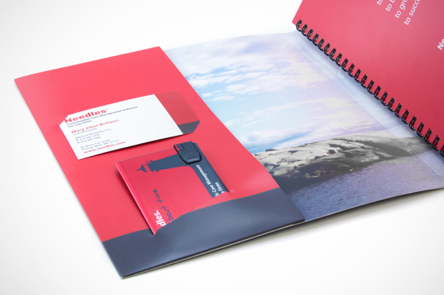 Needles Wallet Card Custom USB Drives