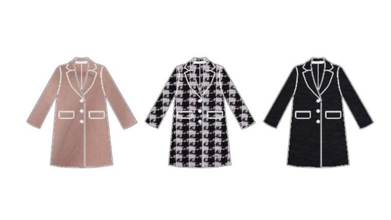 Final mood board for the Chaval Coat