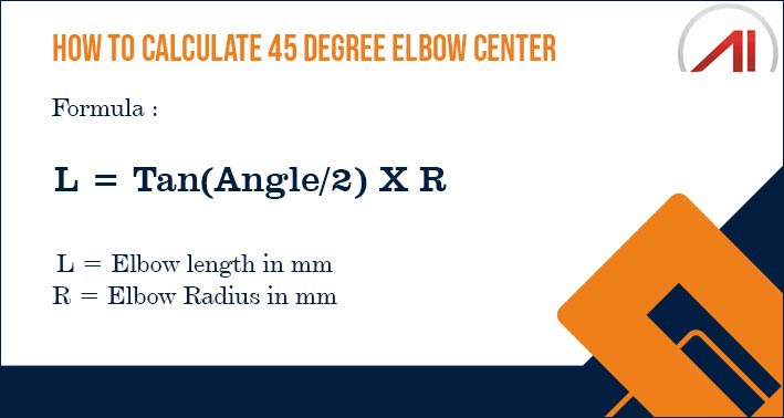Calculate the Center of a 45 Degree Elbow