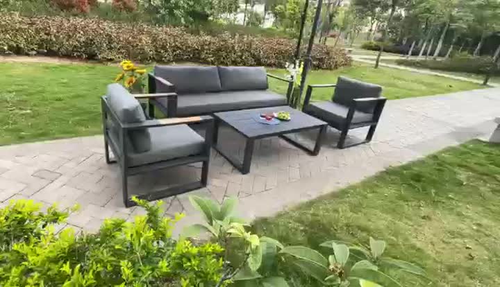 outdoor KD sofa set aluminium sofa