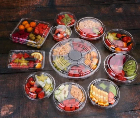 5 Component Container Plastic Tray Box Snack Food Blister Tray with Winko1