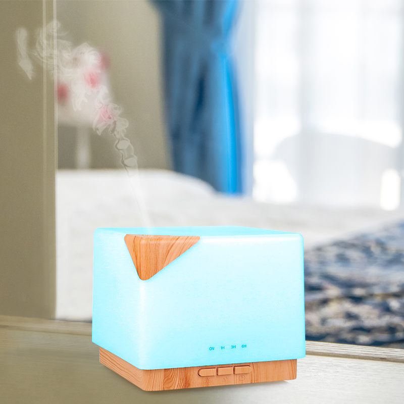 700 ml Home Square 7 LED-kleur Lichtgeur Oil Diffuser-18