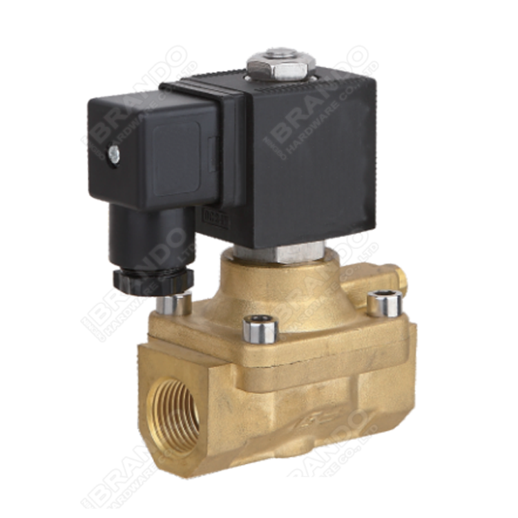 5404 A 1/2'' High Pressure Brass Solenoid Valve 12V 24V DC 120V 230V 50Hz 4