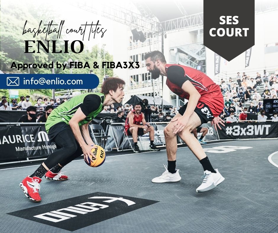 Enlio ses elite basketball court tiles