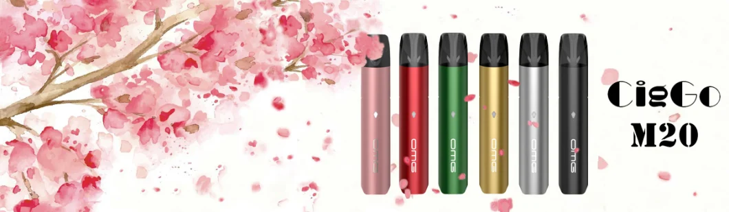 Dernière Ciggo M20 Meilleure vente de système de pod de stylo vape rechargeable Pod jetable de vape e-cigarette