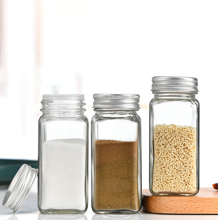 Glass Spice Jars With Shaker Insert