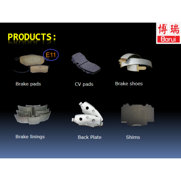 Explain the wear condition of the brake pads (brake shoes) and check the replacement