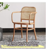 Outdoor Garden Furniture Solid Beech Wood Armchair