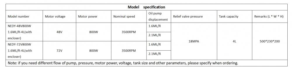 72v Hydraulic Power Unit For 8 Barrel Truck