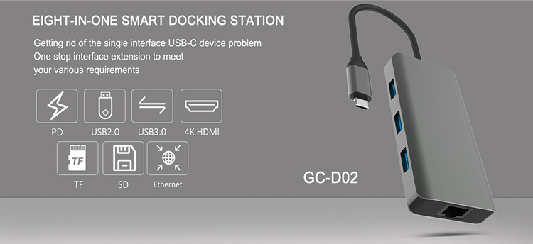 Definition Multimedia Inter 8 in 1 docking station