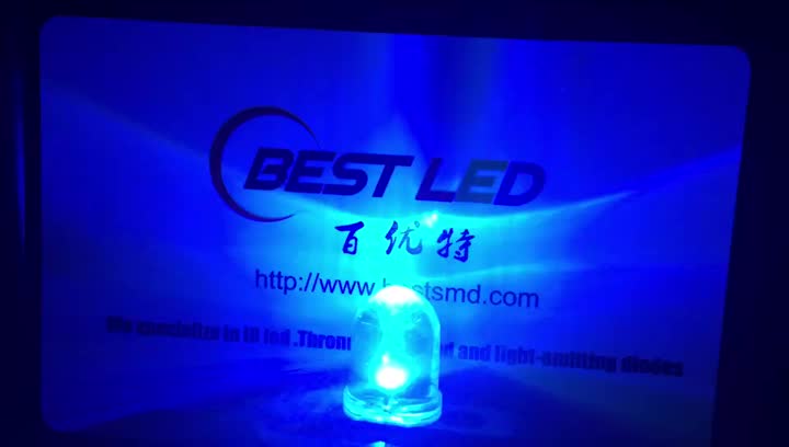 10mm o lọra flashgng rgb Led Rainbow LED