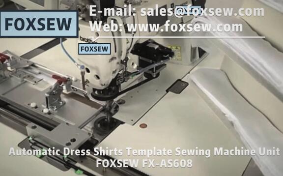 Automatic Dress Shirt Template Sewing Machine Unit