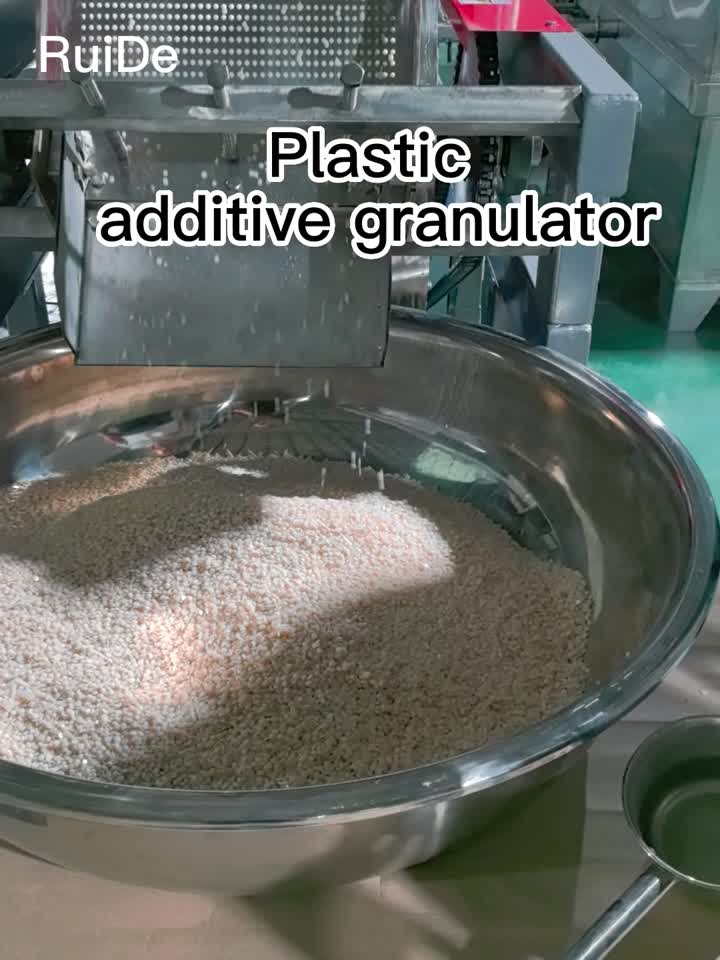 Plastic additive granulator