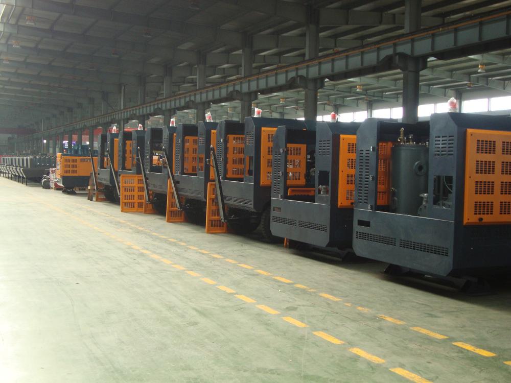 Mobile screw production line